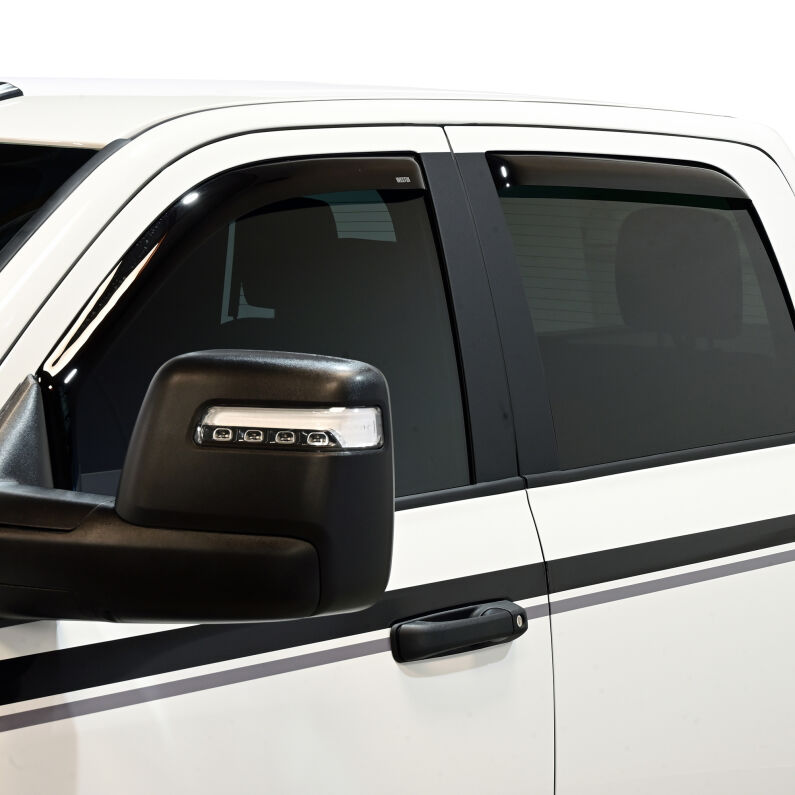 Westin 72-35401 In-Channel Wind Deflector 4-Piece for 2009-2026 Dodge/Ram Crew Cab/Mega Cab Smoke