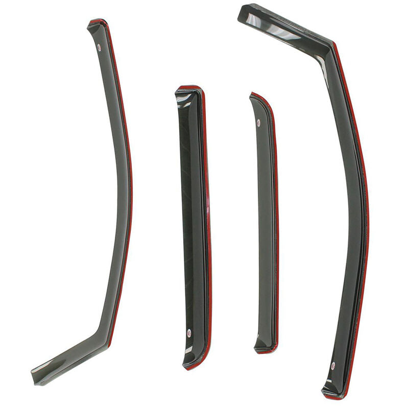 Westin 72-51495 In-Channel Wind Deflector 4-Piece for 2007-2018 Jeep Wrangler Unlimited 4-Door Smoke