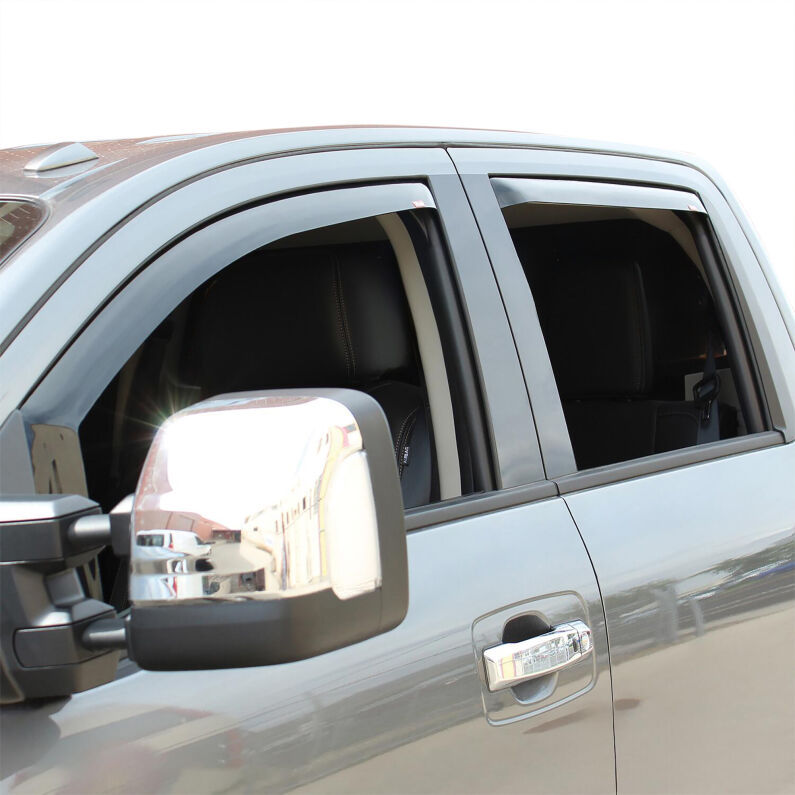 Westin 72-69483 In-Channel Wind Deflector 4-Piece for 2016-2024 Nissan Titan XD/Titan Smoke