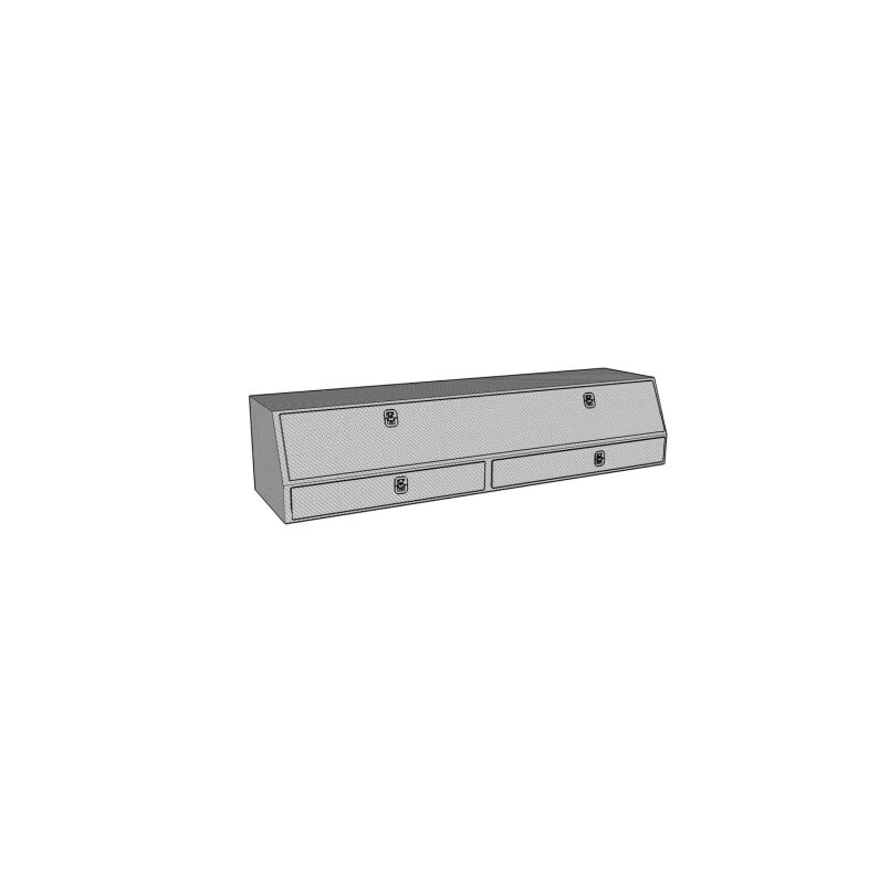 Westin 80-TBS200-72-BD Brute Contractor TopSider 72in with Drawers & Doors Aluminum