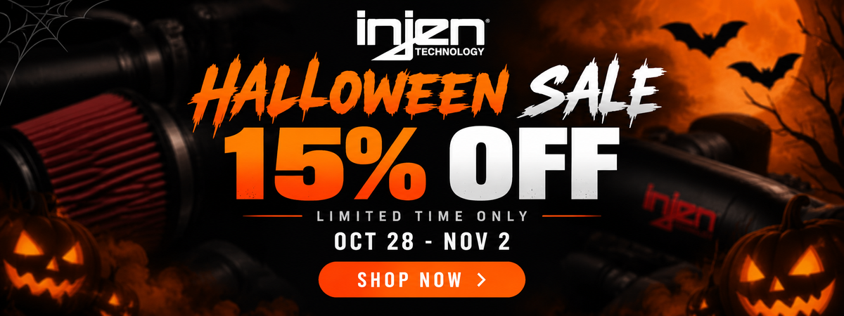 Injen Technology Halloween Sale — 15% off, October 28 through November 2