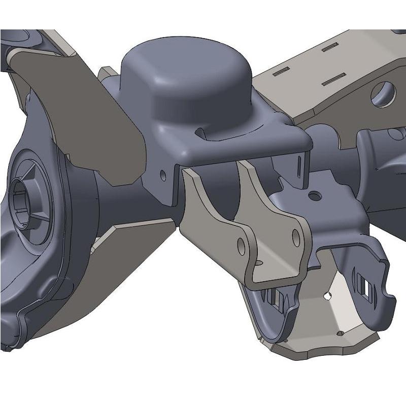 Artec Industries JK4413 Front Axle Shock Mounts for 2007-2018 Jeep Wrangler JK