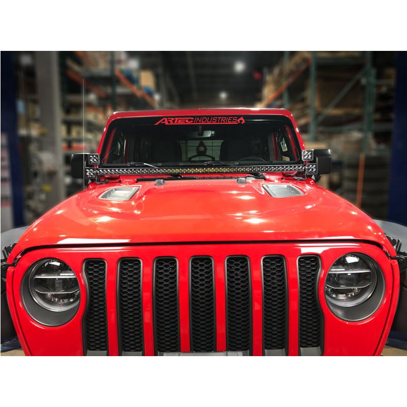 Artec Industries JL5602 50 in LED Light Bar Hood Mount for 2018-2025 Jeep Wrangler JL