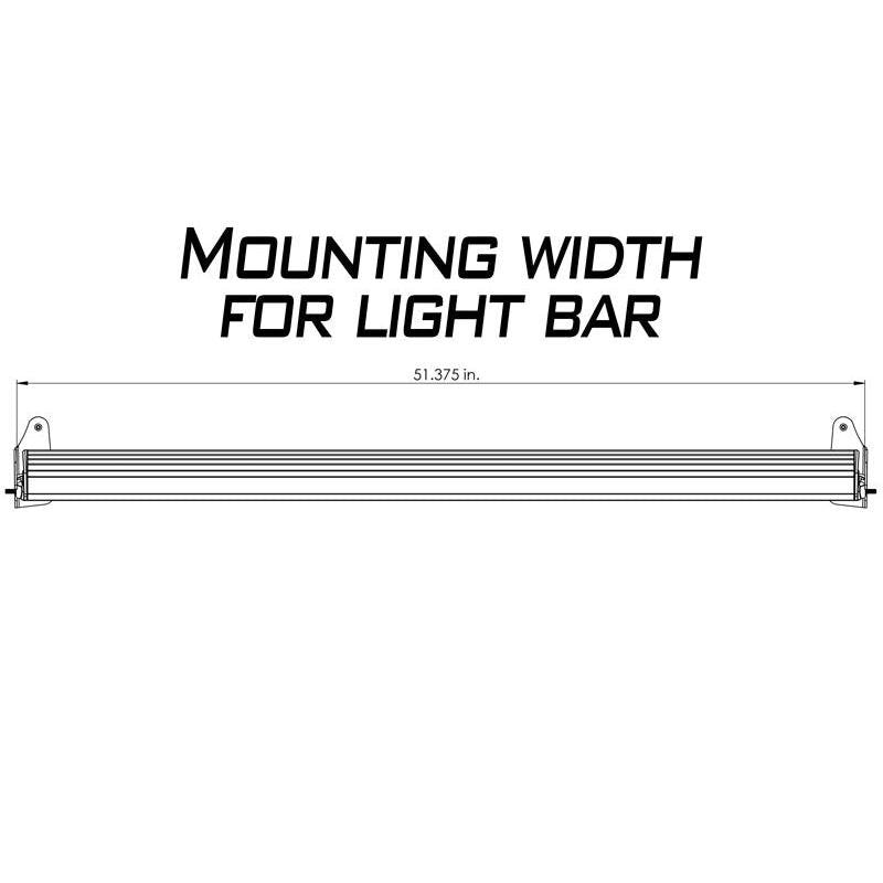Artec Industries JL5602 50 in LED Light Bar Hood Mount for 2018-2025 Jeep Wrangler JL