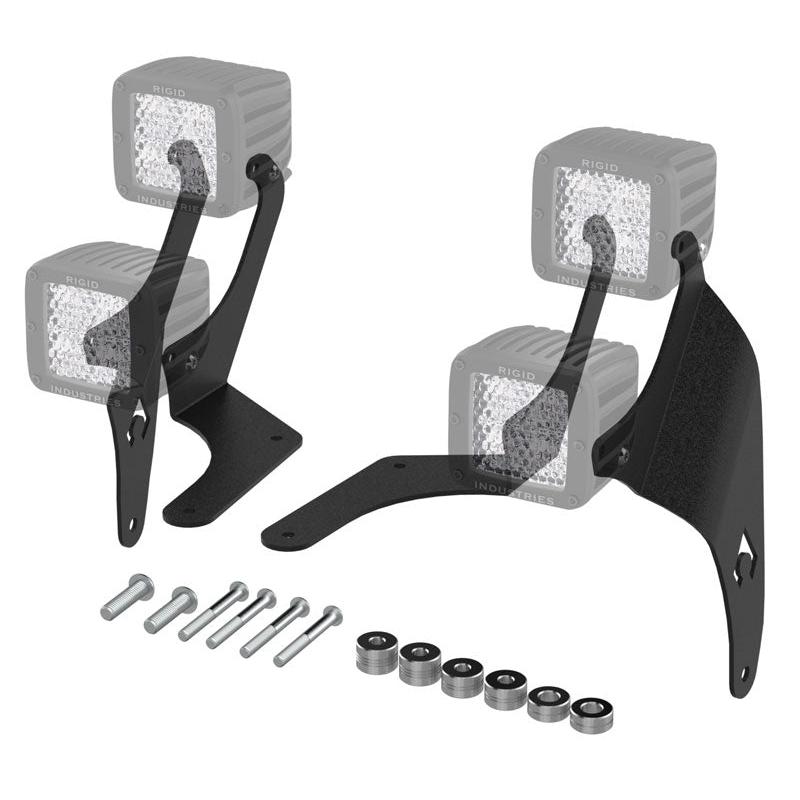 Artec Industries JL5612 A-Pillar Dual LED Cube Light Mount for 2021-2025 Jeep Wrangler JL Rubicon 392 / Gladiator JT Mojave