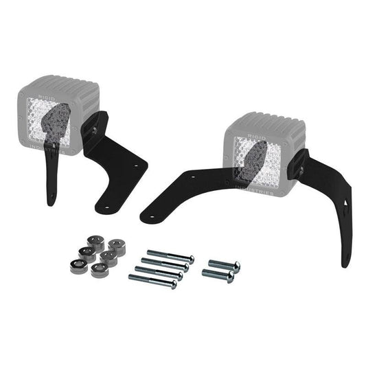 Artec Industries JL5605 A-Pillar Single LED Cube Light Mount for 2018-2027 Jeep Wrangler JL / Gladiator JT