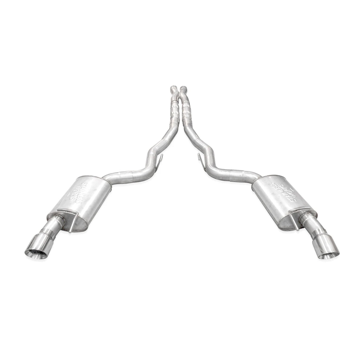 Stainless Works for 2024-2027 Ford Mustang GT Catback Dual Tips Redline X-Pipe Exhaust