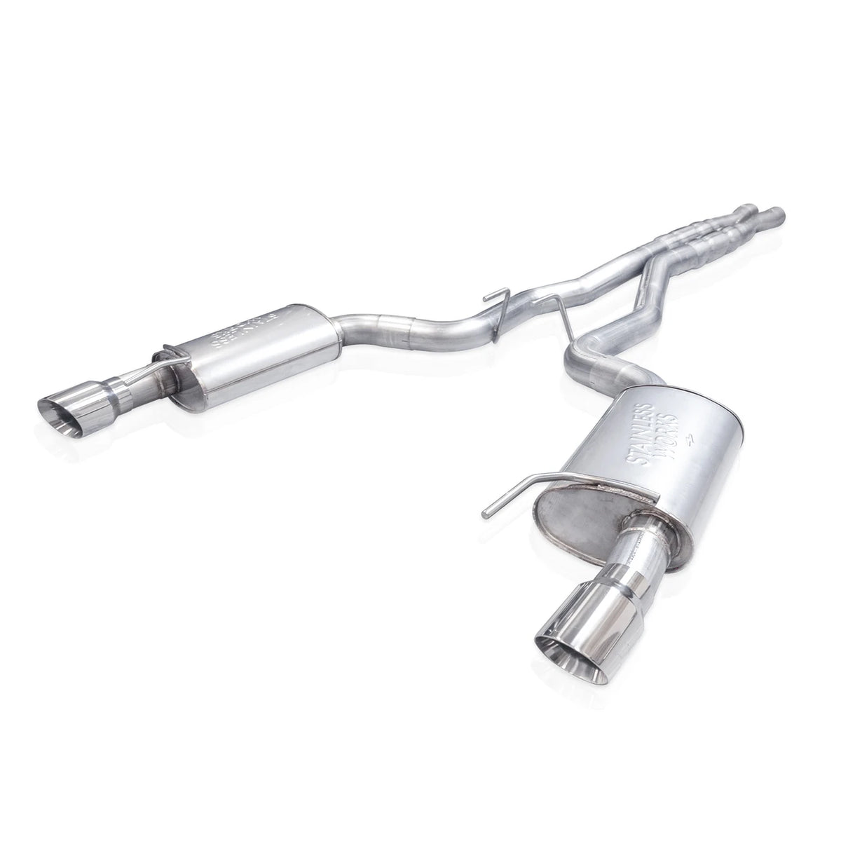 Stainless Works for 2024-2027 Ford Mustang GT Catback Dual Tips Redline X-Pipe Exhaust