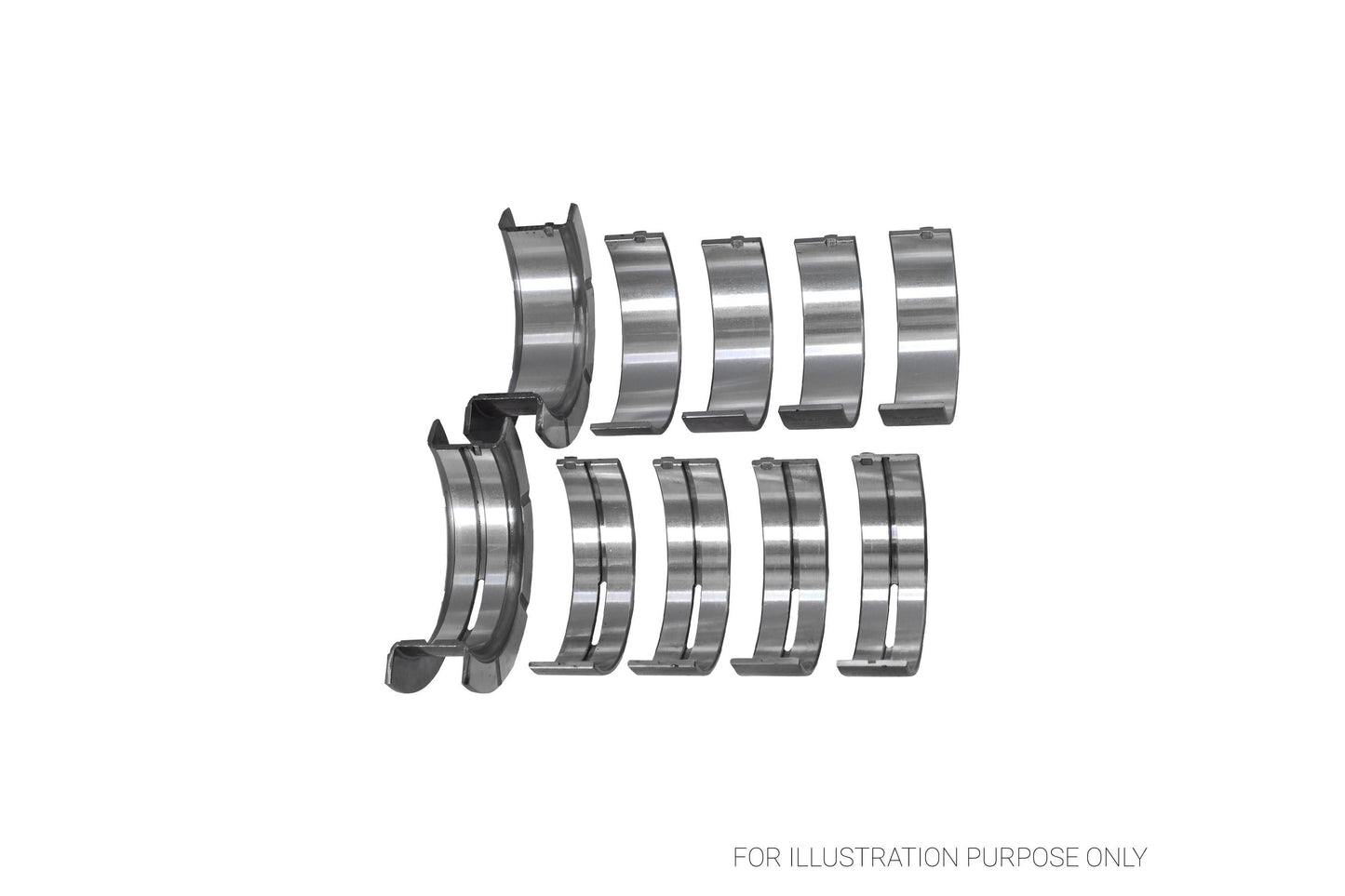 King Ford V8 351CI 5.8L 16V Racing Bi-metal Main Bearing Set MB5503HP-STD - Fits Ford, Mercury, DeTomaso