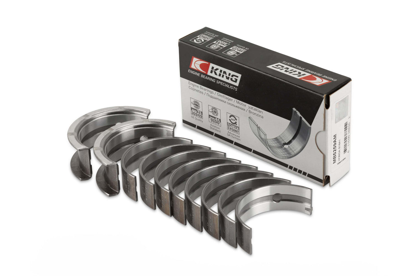 King Ford 370, 429, 460 16V OHV Main Bearing Set MB5650HP STDX - Fits Ford, Mercury, Lincoln