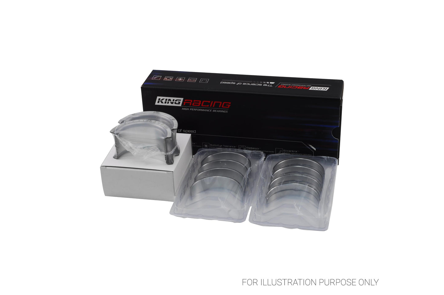 King Chevrolet 400 V8 Racing Main Bearings MB 509HP 001 - Fits Chevrolet, GMC, Pontiac