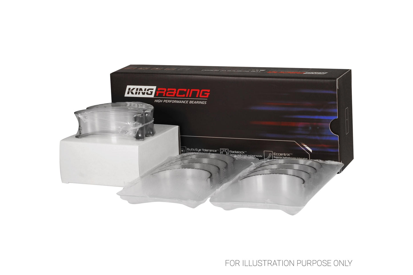 King Chrysler 350, 361, 383, 403 Racing Bi-metal Main Bearing Set MB 555HP-STD - Fits Dodge, Plymouth, Chrysler