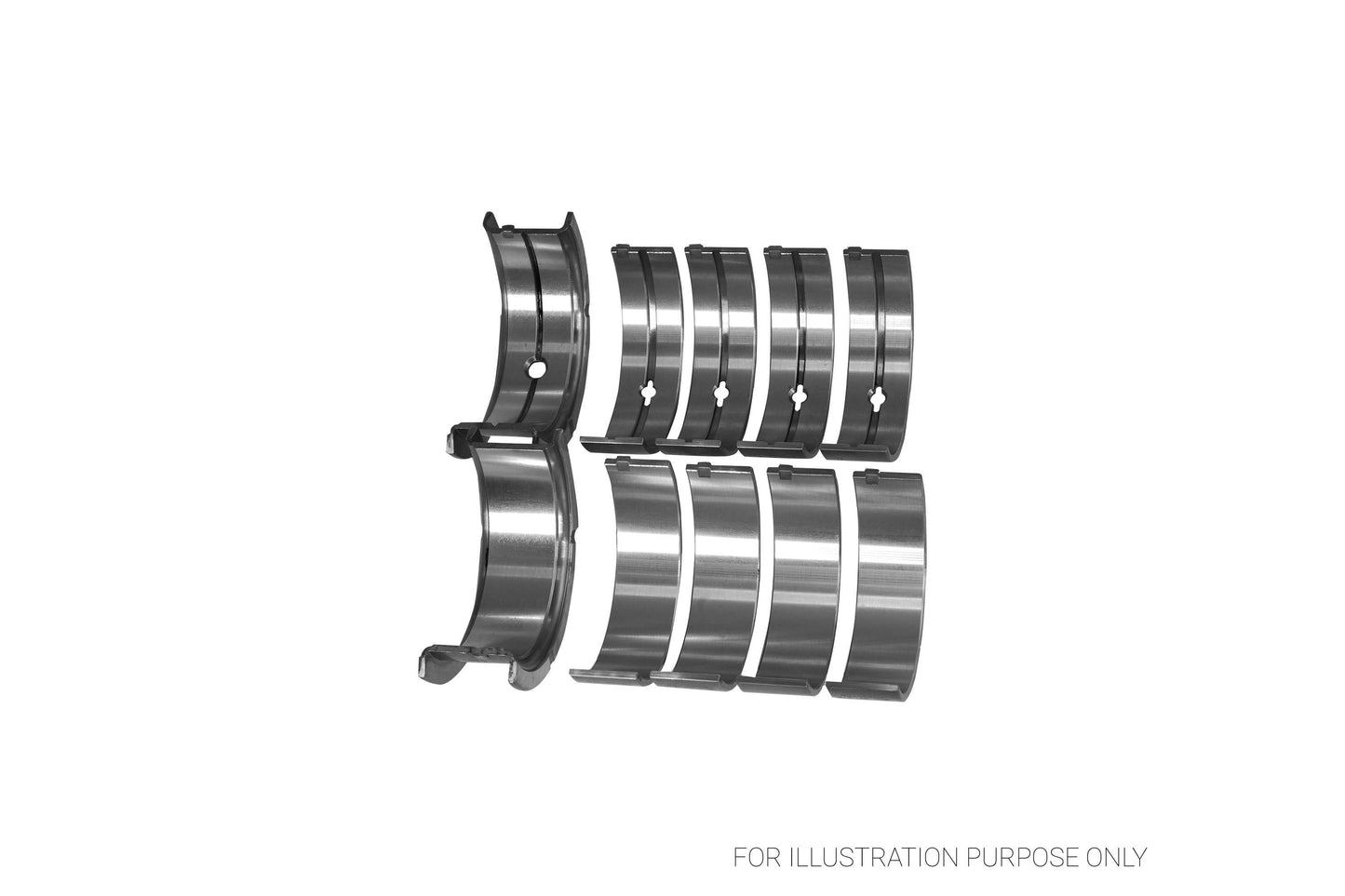 King Chrysler 350, 361, 383, 403 Racing Bi-metal Main Bearing Set MB 555HP 001 - Fits Dodge, Plymouth, Chrysler