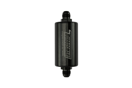 Turbosmart 10um 8AN Inline Fuel Filter - Black