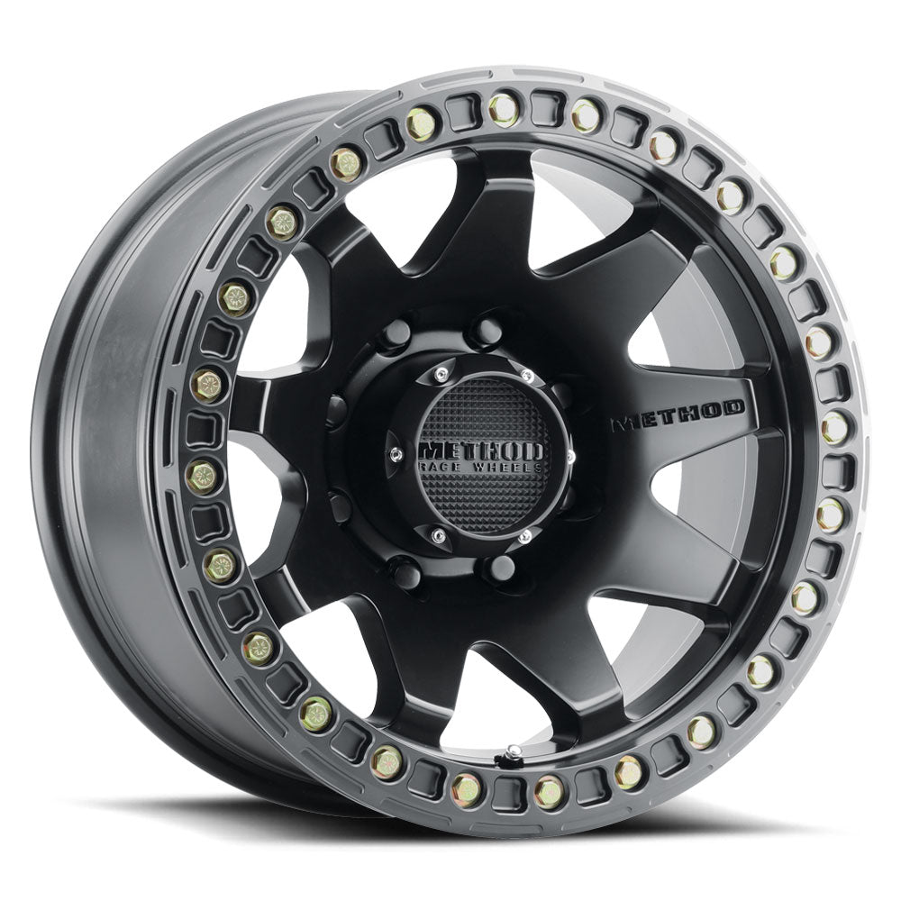 Method MR108 17x9 -44mm Offset 8x170 130.81mm CB Matte Black with BH-H24 Wheel