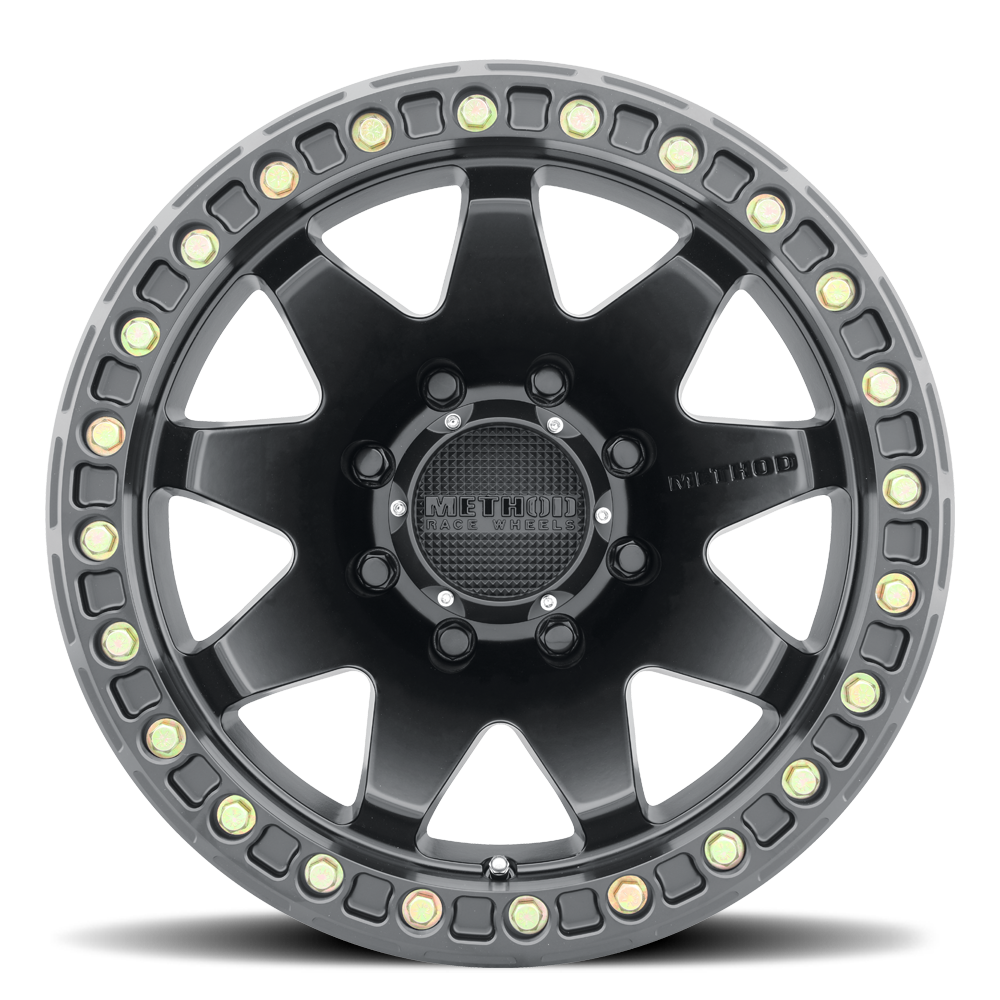 Method MR108 17x9 -44mm Offset 8x170 130.81mm CB Matte Black with BH-H24 Wheel