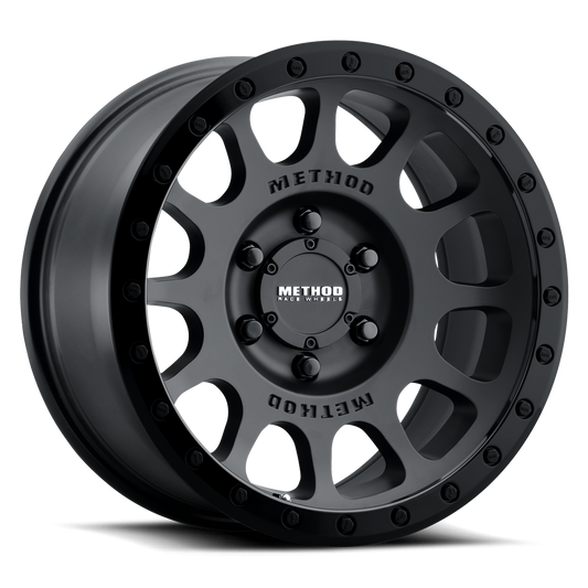 Method Wheels MR305 NV 18x9 +18mm Offset 6x135 94mm CB Matte Black - Gloss Black Lip