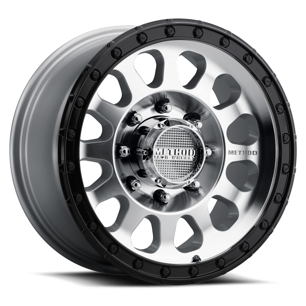 Method MR315 17x9 -12mm Offset 8x6.5 130.81mm CB Machined Wheel - Gloss Black Lip