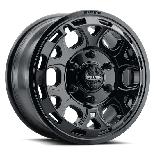 Method MR416 Bead Grip 15x7 / 6x5.5 / 74mm Offset / 78.30mm CB - Gloss Black Wheel