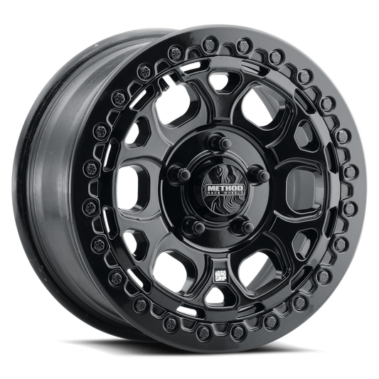Method MR416 Beadlock 15x7 / 5x4.5 / 55mm Offset / 68.00mm Bore - Gloss Black Wheel