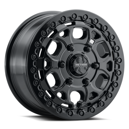 Method MR416 Beadlock 15x7 / 6x5.5 / 74mm Offset / 78.30mm Bore - Gloss Black Wheel