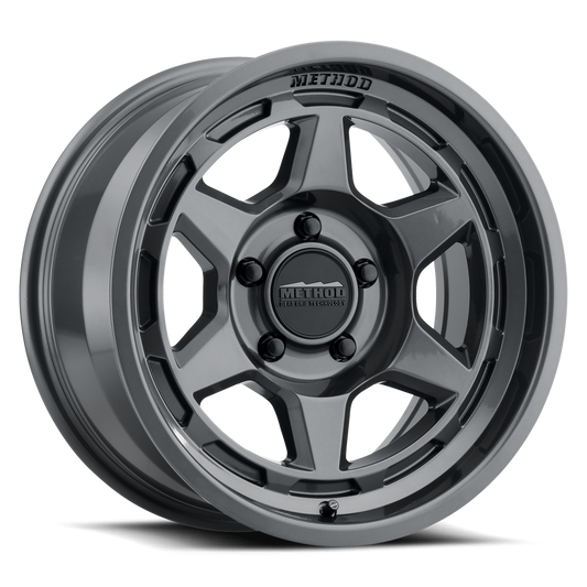 Method MR708 Bead Grip 17x8.5 / 0mm Offset / 5x5 BP / 71.5mm CB - Gloss Titanium