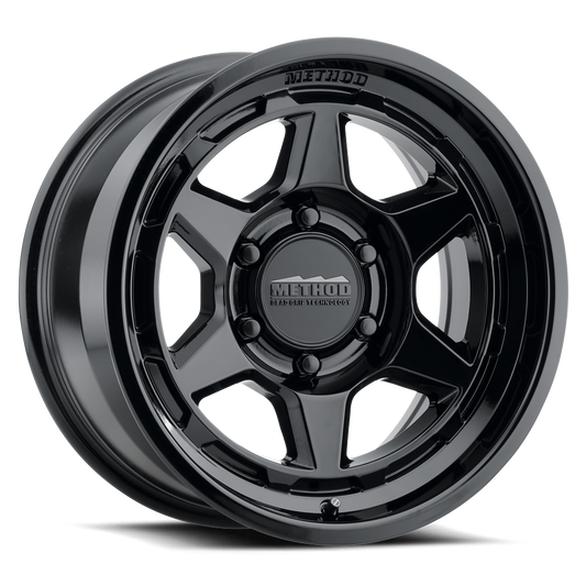 Method MR708 Bead Grip 17x8.5 / 0mm Offset / 6x135 / 4.72 in. BS / 87.00mm Bore - Gloss Black Wheel