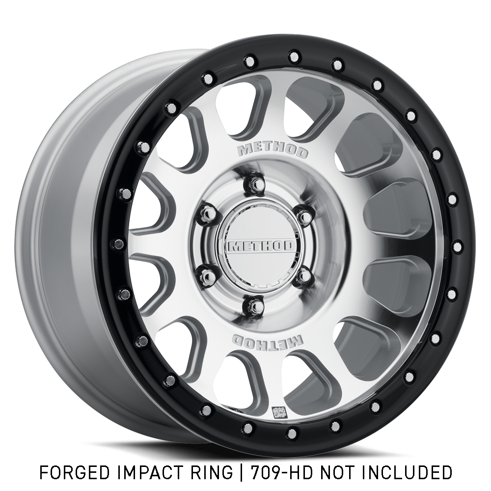 Method 709 Impact Ring - 17in Forged - Non-Beadlock - Gloss Black