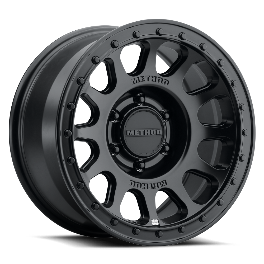 Method MR709 HD Bead Grip 20x 9in / ET12 / 6x5.5 BP / 106.25mm Bore - Black Wheel