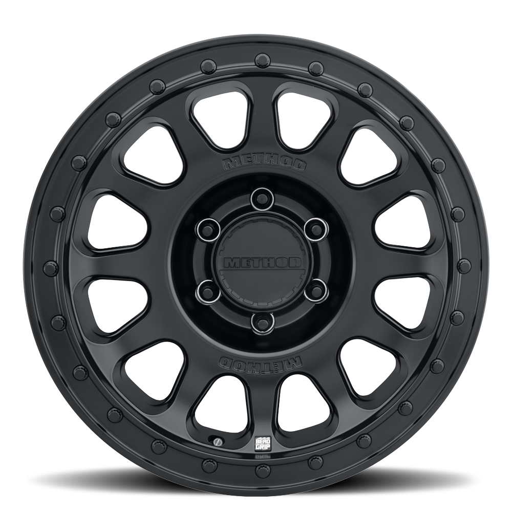 Method MR709 HD Bead Grip 20x 9in / ET12 / 6x5.5 BP / 106.25mm Bore - Black Wheel