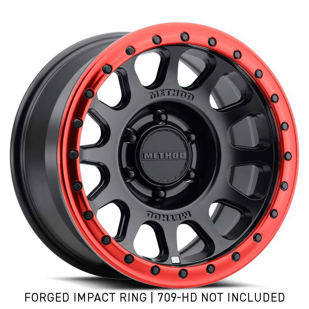 Method 709 Impact Ring - 20in Forged - Non-Beadlock - Red