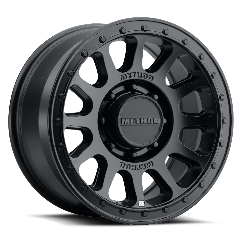 Method MR709 HD Bead Grip 18x 9in / ET12 / 8x180 BP / 124.1mm Bore - Black Wheel