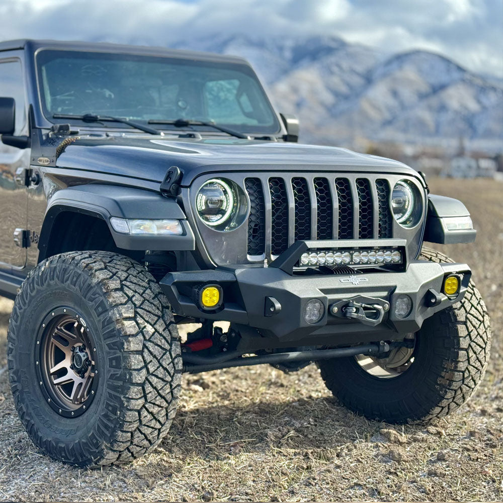 Rock Slide Engineering for Jeep Wrangler JL & Gladiator JT Appalachian Mid Front Bumper