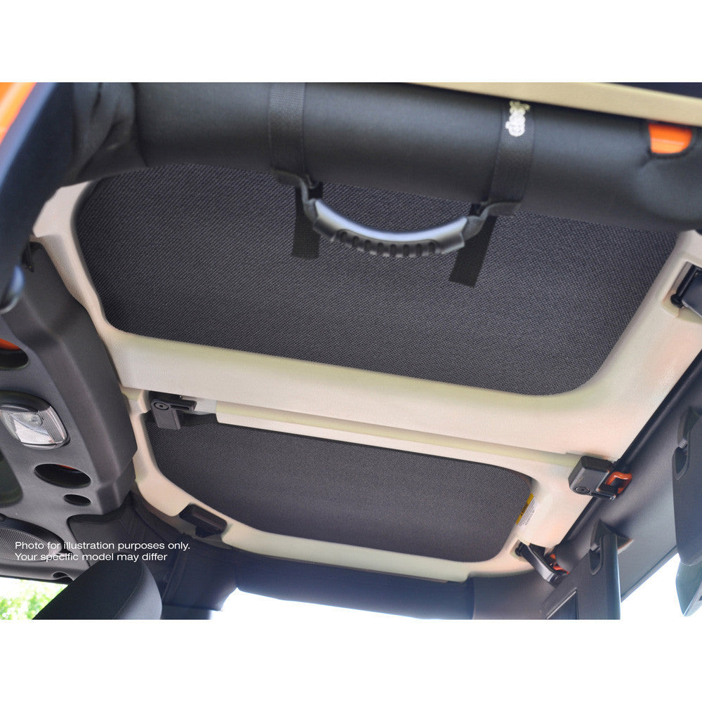 DEI for 2011-2018 Jeep Wrangler JK 2-Door Boom Mat Complete Headliner Kit - 6 Piece - Gray
