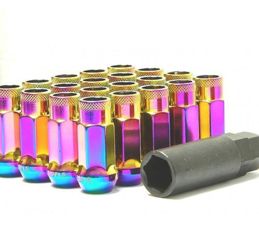 Wheel Mate 32902Z Muteki SR48 Locking Lug Nut Set Gold Chrome M12x1.50 48mm - Set of 4