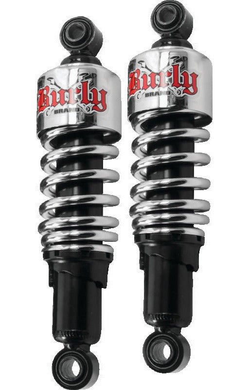 Burly Brand B28-1200 Shocks 10.5 in Chrome for 1988-2003 Harley-Davidson Sportster