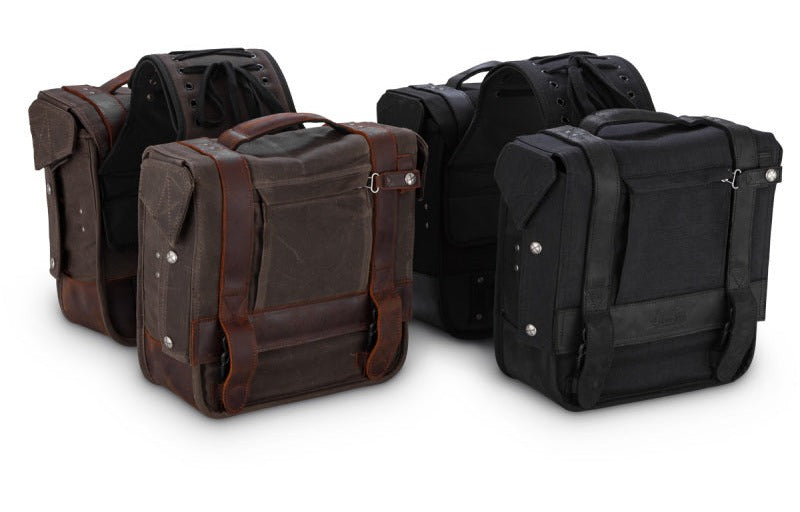 Burly Brand B15-1002D Throw-over Saddlebag Dark Oak