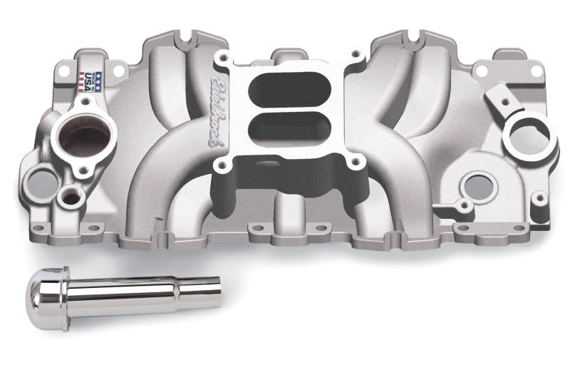 Edelbrock 7159 Intake Manifold Single Quad Performer RPM BBC 409 Inwin Lg Port As-Cast