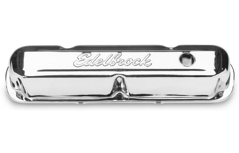 Edelbrock 4495 Valve Cover Signature Series Chrysler 1965-1991 318-340-360 CI V8 Chrome