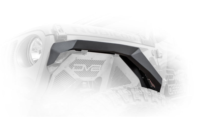 DV8 Offroad 2018+ Jeep Wrangler JL Armor Fenders with LED Turn Signal Lights - #FDJL-01