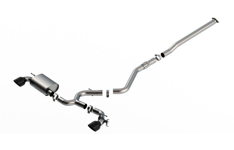 Borla 140926BC 22-23 Hyundai Kona N 2.0L 4 CYL. Turbo AT/MT ATAK Catback Exhaust Black Chrome - #140926BC