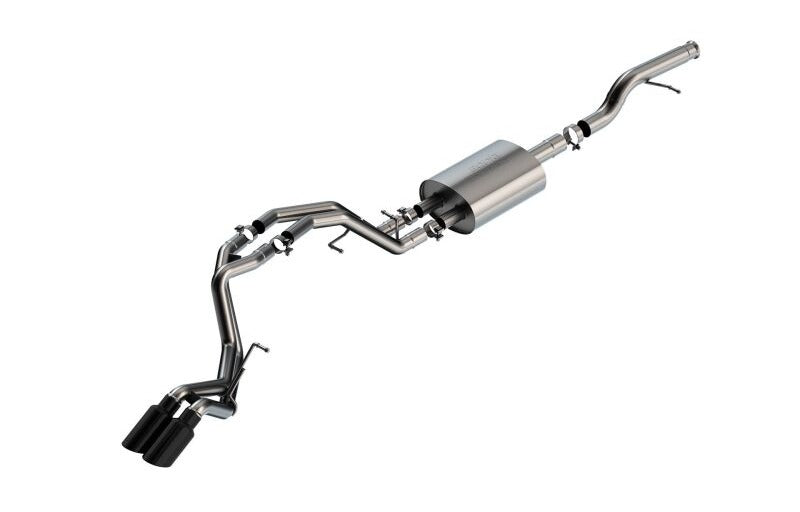Borla 140854BC 21-26 Chevrolet Tahoe 5.3L V8 AT 2/4WD Touring Cat-Back Exhaust (Black Chrome) - #140854BC