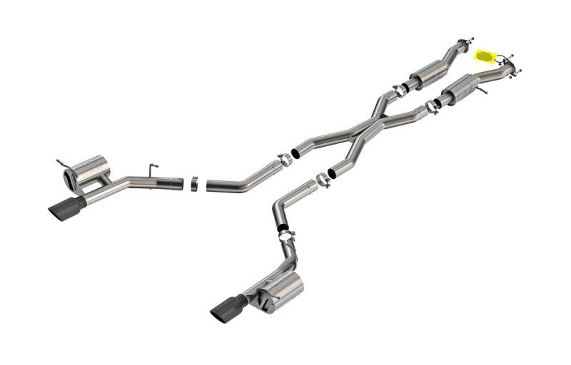 Borla 140886BC 2021+ Dodge Durango SRT Hellcat 6.2L V8 AWD ATAK Cat-Back Exhaust System - Black Chrome Tips - #140886BC