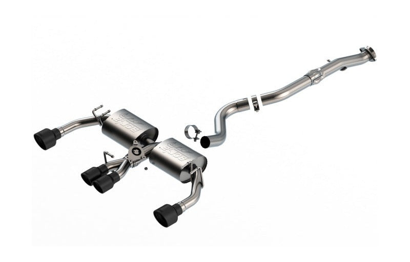 Borla 140942CB 23-26 Toyota GR Corolla ATAK Cat Back System w/ Black Tips - #140942CB
