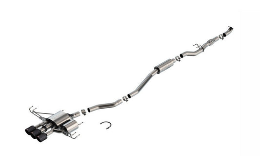 Borla 140986CFBA 2024-2026 Acura Integra Type S ATAK Cat Back Exhaust - Carbon Fiber & Black Anodized - #140986CFBA