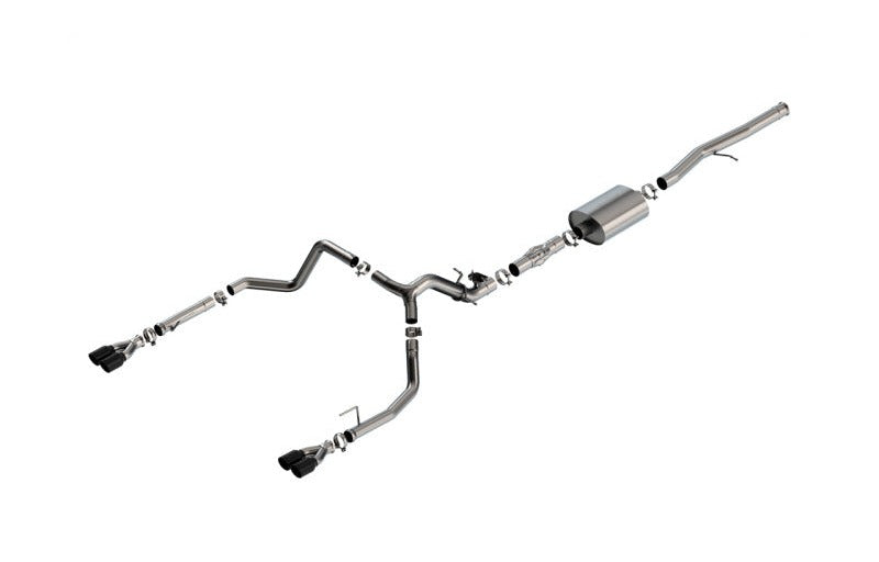 Borla 140997BC 2024 Chevy Silverado 1500 6.2L V8 ATAK Catback Exhaust w/ Simulator - Black Chrome - #140997BC