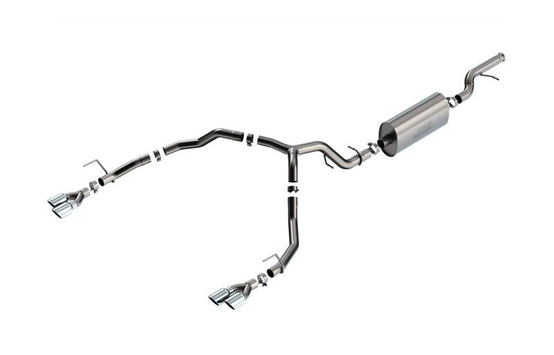Borla 140856 21-26 Chevrolet Tahoe 5.3L V8 2/4WD 4DR 3.00in/2.75in Touring Cat-Back Exhaust w/ Chrome Tips - #140856