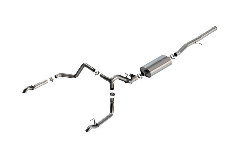 Borla 141002 2024 Chevrolet/GMC 1500 ZR2 & AT4X 6.2L V8 4WD 4DR Touring Catback Exhaust w/ Turndown Tips - #141002