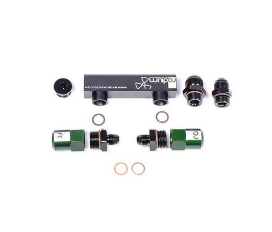 Radium Engineering Bosch Pumps 4 Port Manifold Reuses Check Valves - Universal - #20-0463