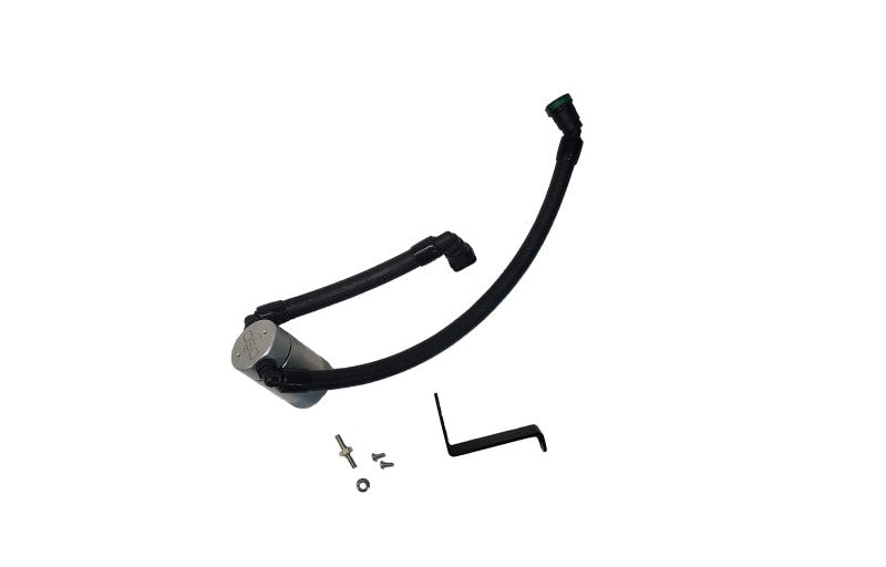J&L 2024-2026 Ford Mustang GT w/ Whipple Supercharger Oil Separator 3.0 PCV Side - Clear Anodized - #3092P-C